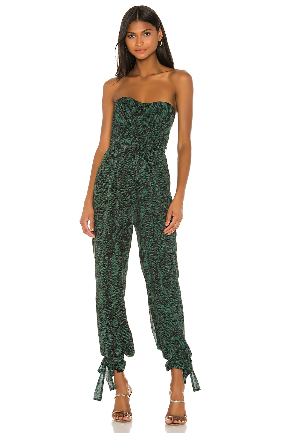 Michael Costello X REVOLVE Gwendolyn Jumpsuit In Green Snake
