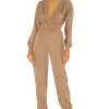 Michael Costello X REVOLVE Dolman Sleeve Jumpsuit In Camel -Michael Costello Outlet Store MELR WC34 V1