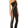 Michael Costello X REVOLVE Essex Jumpsuit In Black -Michael Costello Outlet Store MELR WC41 V1