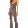 Michael Costello X REVOLVE Irene Jumpsuit In Light Grey -Michael Costello Outlet Store MELR WC45 V1