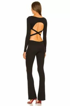 Michael Costello X REVOLVE Johanna Jumpsuit In Black -Michael Costello Outlet Store MELR WC46 V3