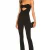 Michael Costello X REVOLVE Dawson Jumpsuit In Black -Michael Costello Outlet Store MELR WC48 V1