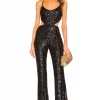 Michael Costello X REVOLVE Tanner Jumpsuit In Black -Michael Costello Outlet Store MELR WC50 V1