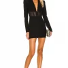 Michael Costello X REVOLVE Chase Jacket Dress In Black 1 Michael Costello X REVOLVE Chase Jacket Dress In Black -Michael Costello Outlet Store MELR WD353 V1