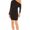 Michael Costello X REVOLVE Maeve Mini Dress In Black -Michael Costello Outlet Store MELR WD387 V1