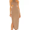 Michael Costello X REVOLVE Rylan Midi Dress In Taupe