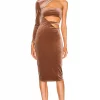 Michael Costello X REVOLVE Bleeker Midi Dress In Nude