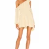 Michael Costello X REVOLVE Everett Mini Dress In Pastel Yellow