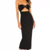 Michael Costello X REVOLVE Erin Midi Dress In Black
