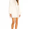 Michael Costello X REVOLVE Bobby Mini Dress In Ivory -Michael Costello Outlet Store MELR WD492 V1
