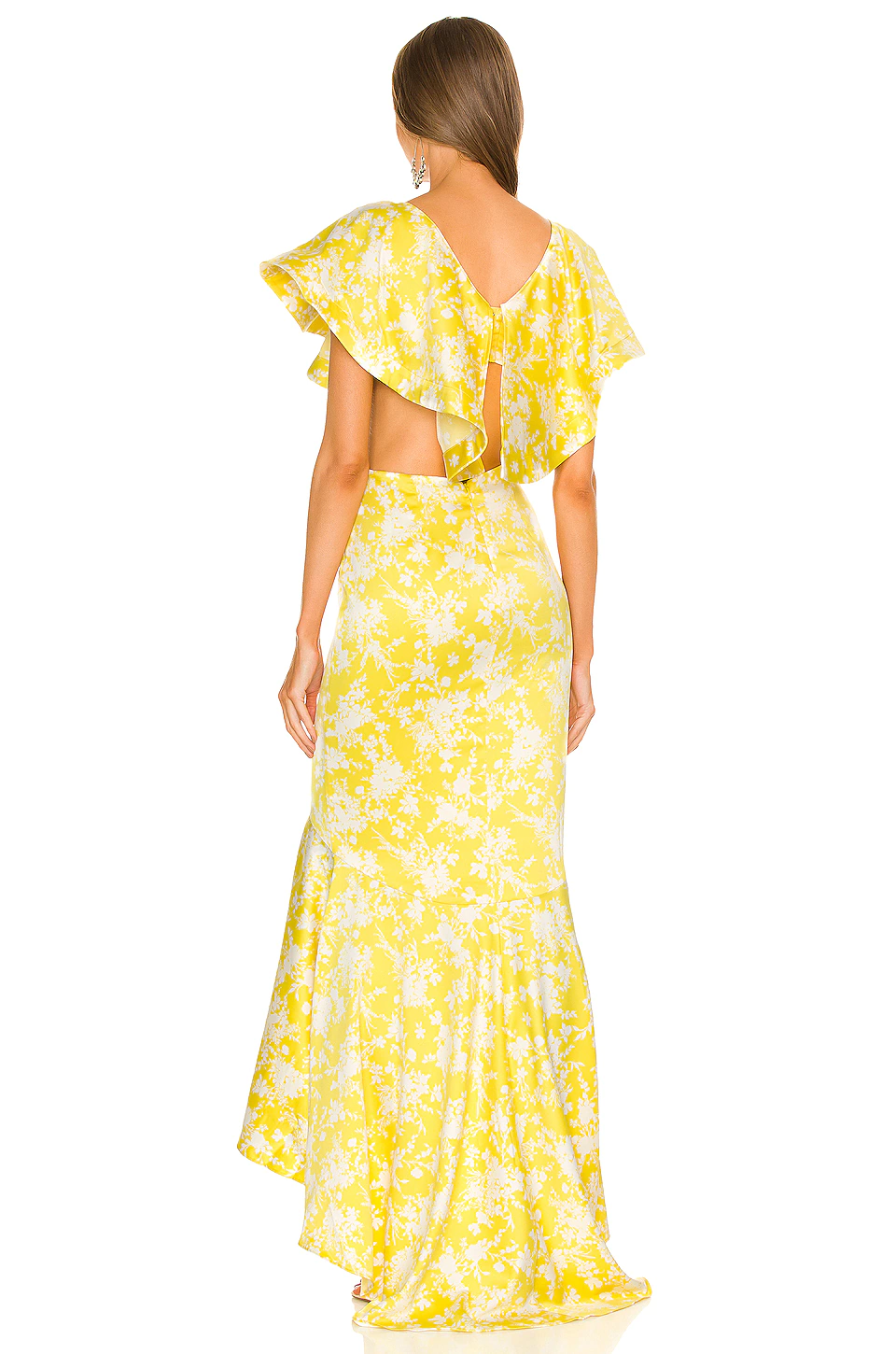 Michael Costello X REVOLVE Rae Maxi Dress In Yellow & White 5 Michael Costello X REVOLVE Rae Maxi Dress In Yellow & White - Image 3