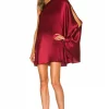 Michael Costello X REVOLVE Barbara Mini Dress In Deep Red -Michael Costello Outlet Store MELR WD514 V1