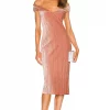 Michael Costello X REVOLVE Nicola Midi Dress In Mauve