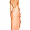 Michael Costello X REVOLVE Porter Dress In Orange Ombre -Michael Costello Outlet Store MELR WD525 V1