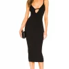 Michael Costello Delora Dress In Black -Michael Costello Outlet Store MELR WD530 V1