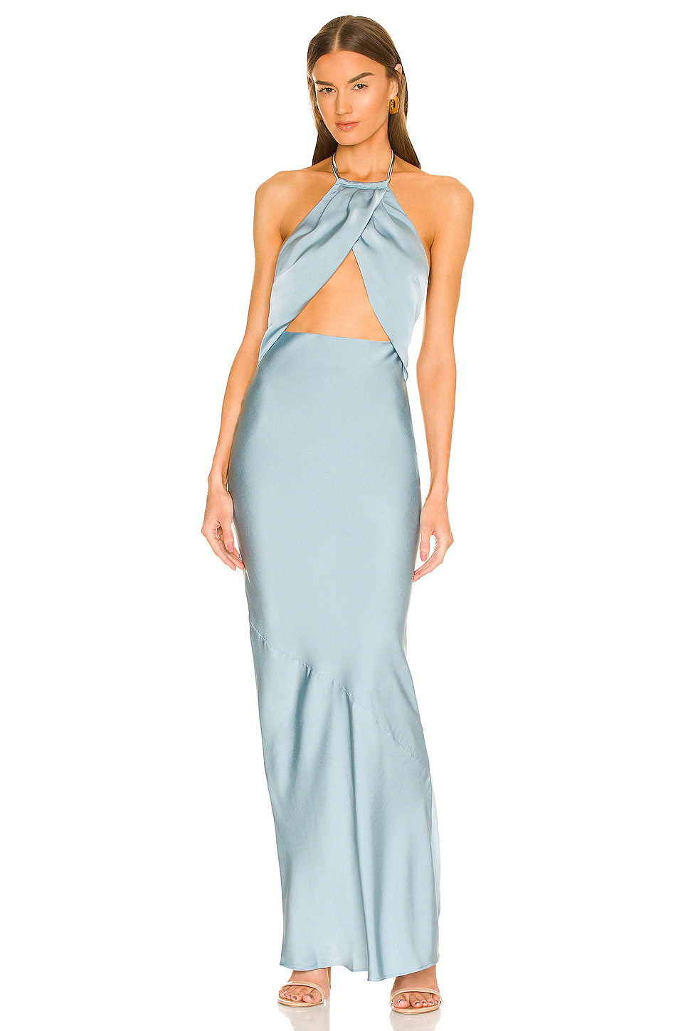 Michael Costello X REVOLVE Finley Gown In Dusty Teal