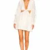 Michael Costello X REVOLVE Amiya Mini Dress In White 2 Michael Costello X REVOLVE Amiya Mini Dress In White -Michael Costello Outlet Store MELR WD587 V1