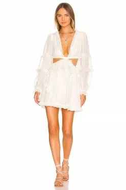 Michael Costello X REVOLVE Amiya Mini Dress In White