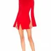 Michael Costello X REVOLVE Mr. Gibson Mini Dress In Red -Michael Costello Outlet Store MELR WD71 V1
