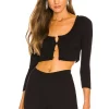 Michael Costello X REVOLVE Luka Cropped Cardigan In Black -Michael Costello Outlet Store MELR WK17 V1