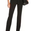 Michael Costello X REVOLVE Tie Waist Relaxed Pant In Black -Michael Costello Outlet Store MELR WP38 V1