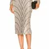 Michael Costello X REVOLVE Leonie Midi Skirt In Champagne & Black -Michael Costello Outlet Store MELR WQ40 V1