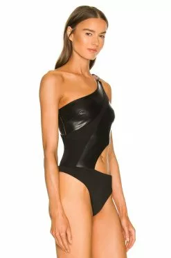 Michael Costello X REVOLVE Kofi Bodysuit In Black -Michael Costello Outlet Store MELR WS101 V3