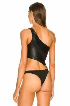 Michael Costello X REVOLVE Kofi Bodysuit In Black -Michael Costello Outlet Store MELR WS101 V4
