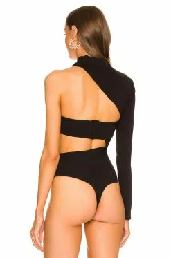Michael Costello X REVOLVE Matson Bodysuit In Black -Michael Costello Outlet Store MELR WS117 V5