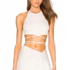 Michael Costello X REVOLVE Leah Crop Top In Ivory -Michael Costello Outlet Store MELR WS118 V1