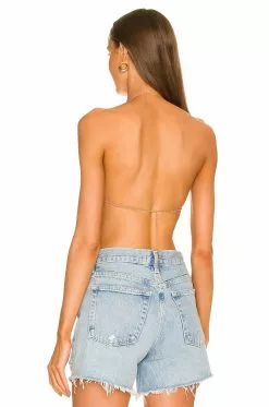 Michael Costello X REVOLVE Benton Chain Top In Gold -Michael Costello Outlet Store MELR WS121 V3