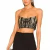 Michael Costello X REVOLVE Zinnia Bustier Top In Black -Michael Costello Outlet Store MELR WS122 V1