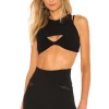 Michael Costello X REVOLVE Knit Bralette In Black -Michael Costello Outlet Store MELR WS37 V1