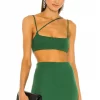 Michael Costello X REVOLVE Amira Crop Top In Green -Michael Costello Outlet Store MELR WS75 V1