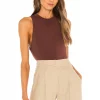 Michael Costello X REVOLVE Halter Neck Bodysuit In Chocolate Brown 2 Michael Costello X REVOLVE Halter Neck Bodysuit In Chocolate Brown -Michael Costello Outlet Store MELR WS92 V1