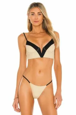 Michael Costello X REVOLVE Mary Top In Nude & Black