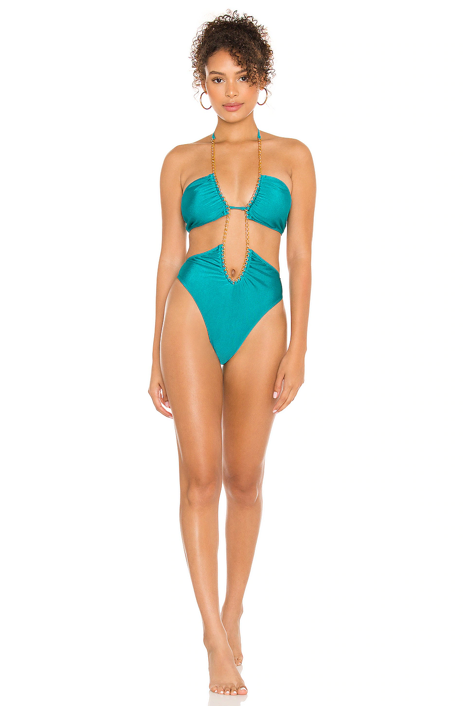 Michael Costello X REVOLVE Monica One Piece In Teal