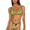 Michael Costello X REVOLVE Granger Top In Green Glow Snake -Michael Costello Outlet Store MELR WX4 V1