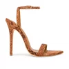 Michael Costello X REVOLVE Rhea Sandal In Tan Snake